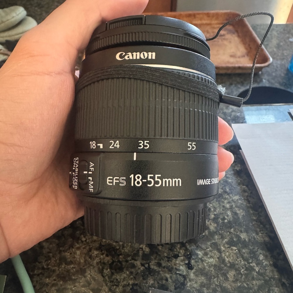 Canon EFS 18-55mm Black Lens